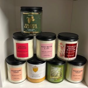 Bath and Body Works Single Wick Candles (8 total)